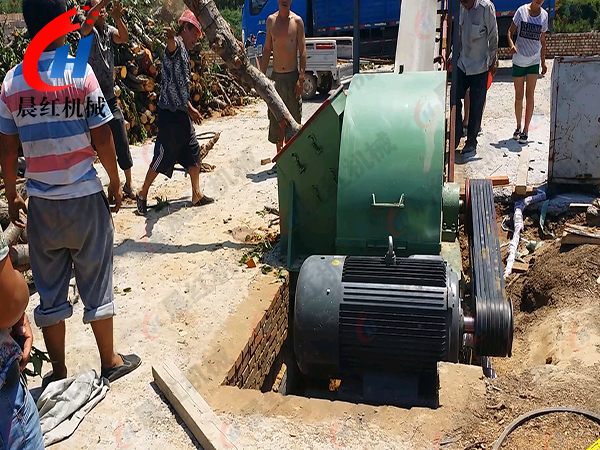 江蘇木屑加工客戶現場