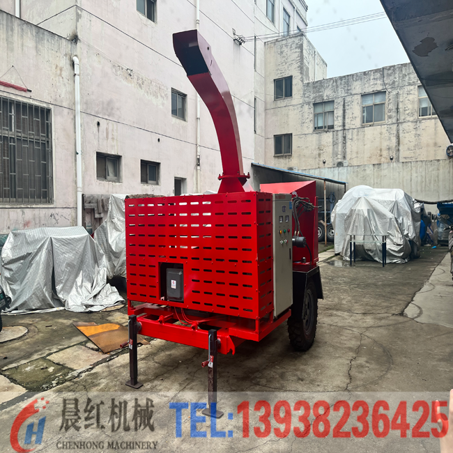 自動上料輸送帶木材粉碎機